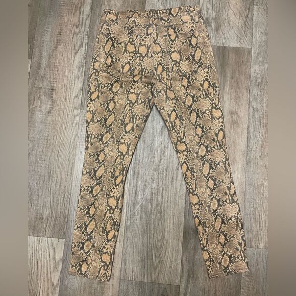 FRAME Le High Skinny Crop Coated Python Jeans size 28 - Picture 3 of 8